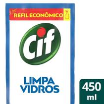 Limpador Cif Limpa Vidros 450ml Refil Econômico