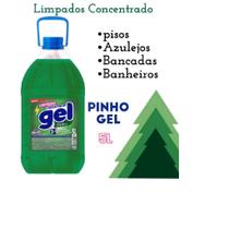 Limpador Concentrado Pinho Gel 5L Pisos Banheiros Bancadas Cozinha