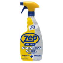 Limpador de aço inoxidável Zep Plus R53512 946ml 2 em 1 Limpador de aço inoxidável Zep Plus R53512 946ml 2 em 1