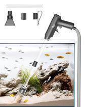 Limpador de cascalho de aquário AQQA 4 em 1 atualize a potência de sucção