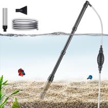 Limpador de cascalho de aquário Carefree Fish com mangueira de 6 pés 300L/h