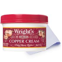 Limpador de cobre e latão Wright's by Weiman com pano de polimento Limpador de cobre e latão Wright's by Weiman com pano de polimento