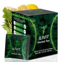 Limpador de cólon orgânico Tea Ilivit e desintoxicação 30 bolsas