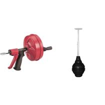 Limpador de drenos de 25 pés e êmbolo de toalete BeehiveMax RIDGID Limpador de drenos de 25 pés e êmbolo de toalete BeehiveMax RIDGID
