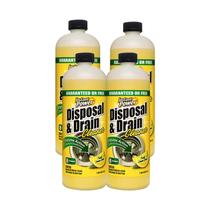 Limpador de drenos Instant Power Liquid Enzyme 1L, pacote com 4 Limpador de drenos Instant Power Liquid Enzyme 1L, pacote com 4