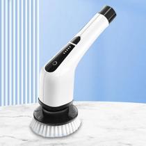 Limpador de escova elétrico multifuncional Escova limpa sem fio Rotação de 360 graus 6 cabeças de escova substituíveis A