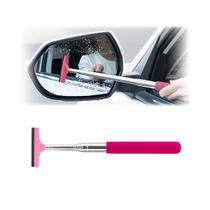 Limpador de Espelho Retrovisor de Carro 8sanlione - Retrátil e Rosa