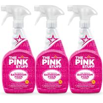 Limpador de espuma de banheiro Stardrops The Pink Stuff, pacote com 3 unidades de 750 ml