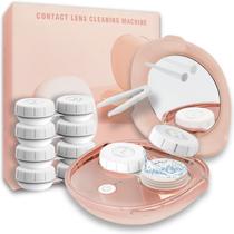 Limpador de lentes de contato Vastsoon Pink Ultrasonic com carregador USB Limpador de lentes de contato Vastsoon Pink Ultrasonic com carregador USB