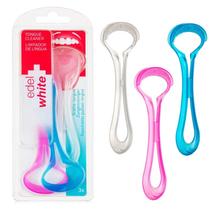Limpador de Língua 3 unidades Rosa Azul Cristal Edel White Limpador de Língua 3 unidades Rosa Azul Cristal Edel White