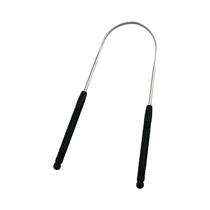 Limpador De Língua De Aço Inoxidável Com Escova Raspadora Para Ferramenta De Cuidados Orais Para
