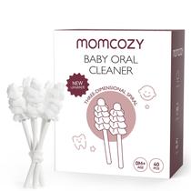 Limpador de língua para bebês Momcozy Gauze 40 unidades de 0 a 36 meses