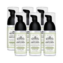Limpador de mãos J.R. Watkins No-Rinse Foaming 30 ml, pacote com 6