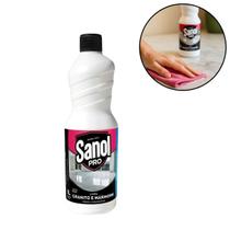 Limpador de Mármore e Granito Sanol 1L Brilho para Pedras Naturais Limpeza de Bancadas e Pisos