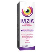 Limpador de pálpebras micelar iVizia para limpeza sensível 100mL
