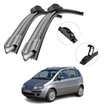 Limpador de Parabrisa Fiat Idea 2005 a 2010 Palheta Silicone Kit Dianteiro