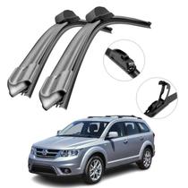 Limpador de Parabrisas Fiat Freemont 2011 a 2016 Palheta Silicone Kit Dianteiro