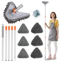 Limpador de parede Mop ROKOXIN 3 em 1 com alça longa de 208 cm com 6 almofadas