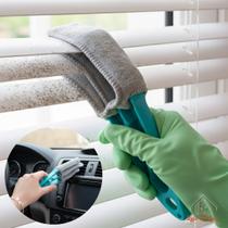 Limpador de Persiana Escova Mágica Microfibra Removedor de Pó Ventilador Ar Condicionado Multiuso Limpador de Persiana Escova Mágica Microfibra Removedor de Pó Ventilador Ar Condicionado Multiuso