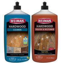 Limpador de piso de madeira e restaurador de polonês Weiman, pacote com 2