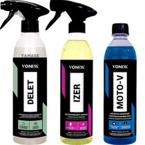 Limpador de Plasticos Delet Descontaminante Ferroso Izer Shampoo Desengraxante Moto-V 500ml Vonixx Limpador de Plasticos Delet Descontaminante Ferroso Izer Shampoo Desengraxante Moto-V 500ml Vonixx