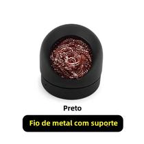 Limpador de Ponta de Ferro de Solda com Suporte de Fio de Metal e Filtro de Malha de Aço