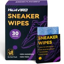 Limpador de sapatos Henviro Sneaker Wipes, pacotes com 30 Limpador de sapatos Henviro Sneaker Wipes, pacotes com 30