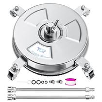 Limpador de superfícies para lavadora de alta pressão TOR 36 cm em aço inoxidável, 4000 PSI Limpador de superfícies para lavadora de alta pressão TOR 36 cm em aço inoxidável, 4000 PSI