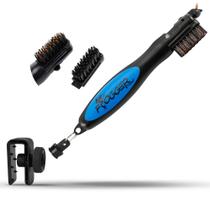 Limpador de tacos de golfe Frogger BrushPro Latch-It Blue Limpador de tacos de golfe Frogger BrushPro Latch-It Blue