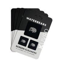 Limpador de tela KUVRD Waterbear, pacote com 4 almofadas universais