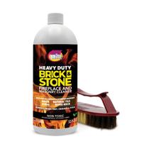 Limpador de tijolos e pedras para lareira Quick'n Brite 946 ml com escova