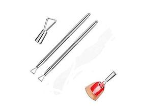Limpador de unhas para cutículas WOIWO Stainless Steel Triangle x2 Limpador de unhas para cutículas WOIWO Stainless Steel Triangle x2