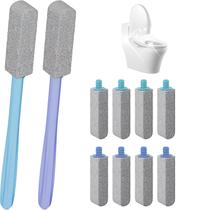 Limpador de vaso sanitário de pedra-pomes Enjunway com alça de 30 cm 8P Limpador de vaso sanitário de pedra-pomes Enjunway com alça de 30 cm 8P