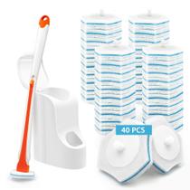 Limpador de vasos sanitários Wand JEHONN com 40 recargas laranja Limpador de vasos sanitários Wand JEHONN com 40 recargas laranja