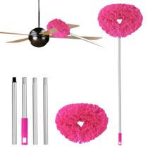 Limpador de ventilador de teto Duster Heonay Rosy com poste de extensão Limpador de ventilador de teto Duster Heonay Rosy com poste de extensão