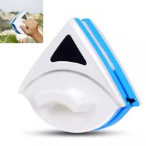 Limpador de Vidro Magnetico Aquario Janela Espelho Vidraça Porcelana Ima Forte Dois Lados Dupla Face Resistente Rodo Corda Antiqueda Faxina Casa Limpe