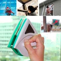 Limpador de vidros magnetico janelas e portas duplo de mão