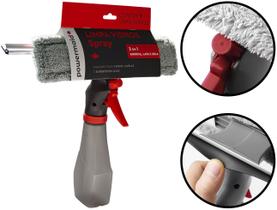 Limpador De Vidros Spray Microfibra 3 Em 1 Com Borrifador 240ml Limpa e Seca Vidros Janelas Powermaid