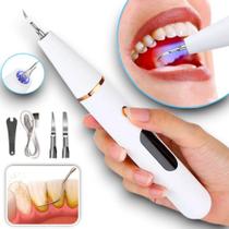 Limpador Dental Elétrico Ultrassônico Aparelho Removedor de Placa e Tártaro Higiene Bucal