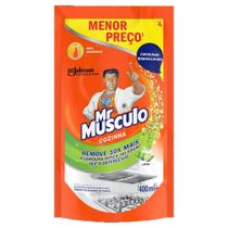 Limpador Desengordurante Cozinha Limão Mr Músculo Sachê 400ml Refil Econômico