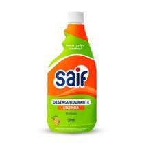 Limpador Desengordurante Multiuso Cozinha Refil Saif 500Ml, Higienizador Removedor De Gordura Cozinha Refil, Verde, Remo