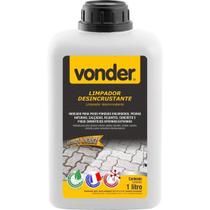 Limpador Desincrustante, 1 litro, VONDER para pisos porosos encardidos, pedras naturais, calçadas, rejuntes, concreto