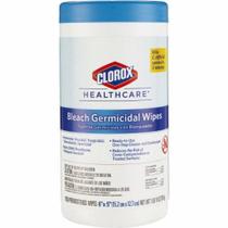 Limpador desinfetante de superfície Clorox Healthcare Bleach Germicida Toalhete 150 contagens não estéril 150 unidades por Lagasse (pacote com 6)