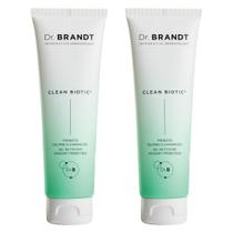 Limpador Dr. Brandt Clean Biotic para equilibrar o pH de iogurte 100mlX2