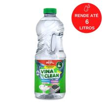 Limpador e Desinfetante para Banheiros e Cozinhas Vinaclean 8% Frasco c/ 2 L