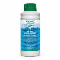 Limpador especializado Nikwax Down Wash.Direct 1L para itens de plumas