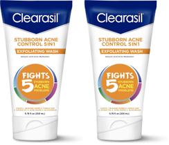 Limpador facial Clearasil Stubborn Acne Control 5 em 1 x2