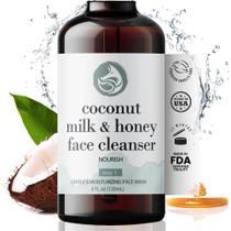 Limpador facial Foxbrim Naturals Leite de coco e mel 120mL