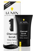 Limpador facial Lumin Charcoal Scrub Deep Detox 30ml para homens