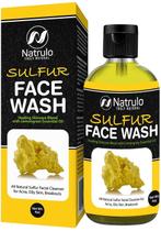 Limpador facial Natrulo Sulfur 10% para pele oleosa 120mL